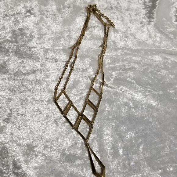 Vintage Sarah Coventry geometric 16" necklace 2" ex. 1.1763 - Picture 5 of 5